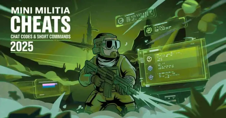 Mini Militia Cheats, Chat Codes & Short Commands 2025