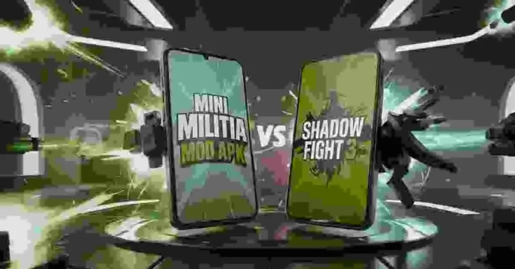 Mini Militia Mod APK vs Shadow Fight 3: Mobile Gaming Titans Face Off! Mini Militia Mod APK
