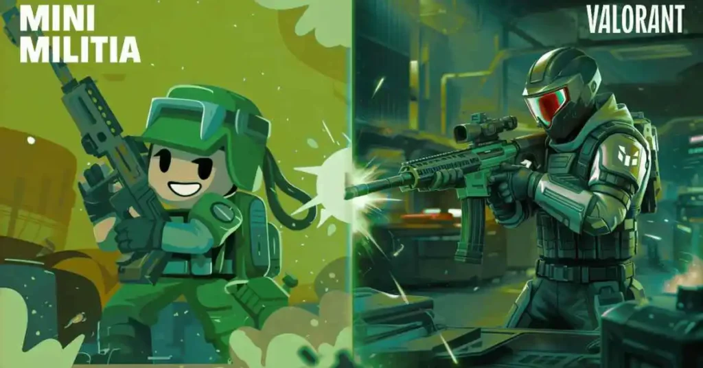 Mini Militia vs Valorant: Mobile Mayhem Meets PC Precision Warfare 2025 Mini Militia vs Valorant